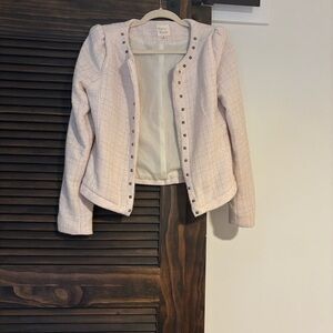 Elegant Cream Blazer with Stud Details